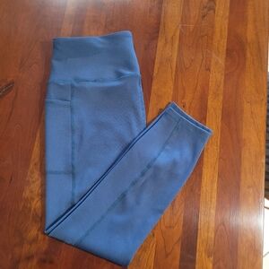 RBX Slate Blue Ribbed Yoga Pant Size L